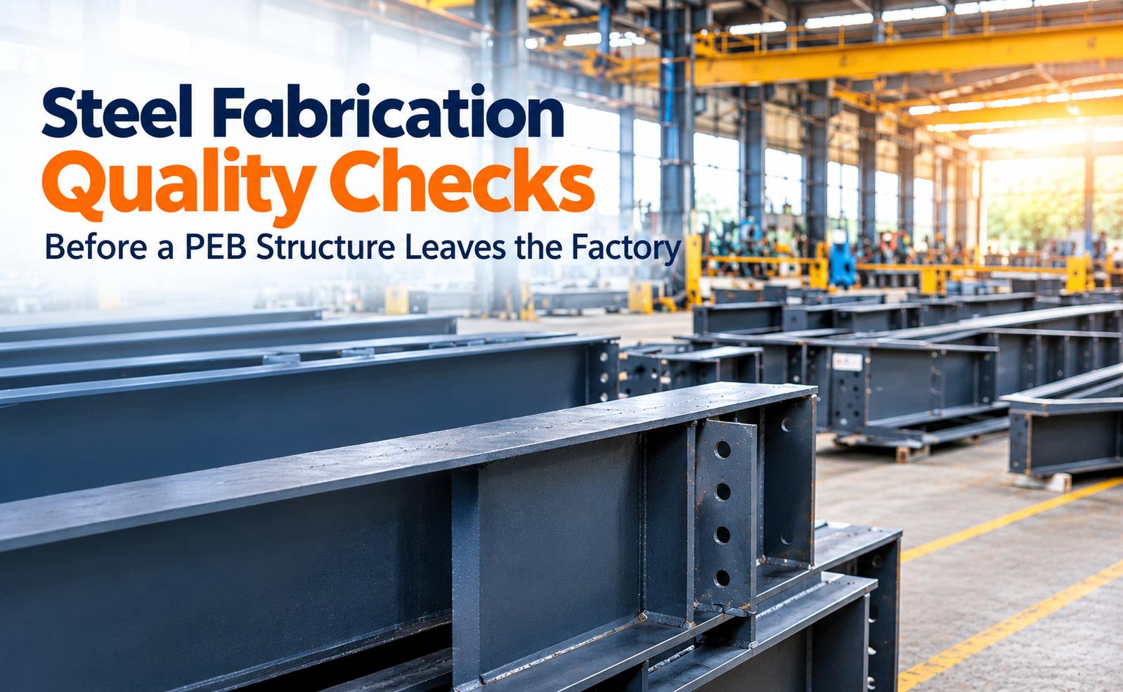 Steel Fabrication Quality Checks Before PEB Structure Leaves the Factory