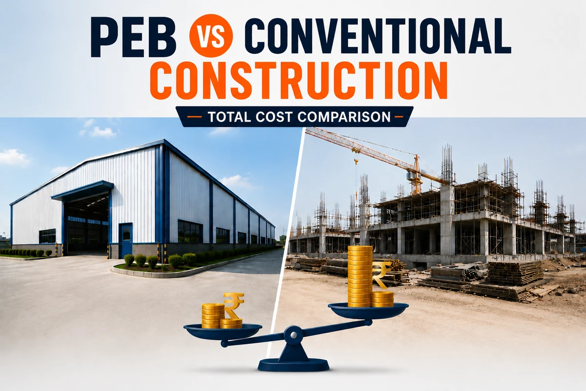 PEB vs Conventional Construction – Total Cost Comparison
