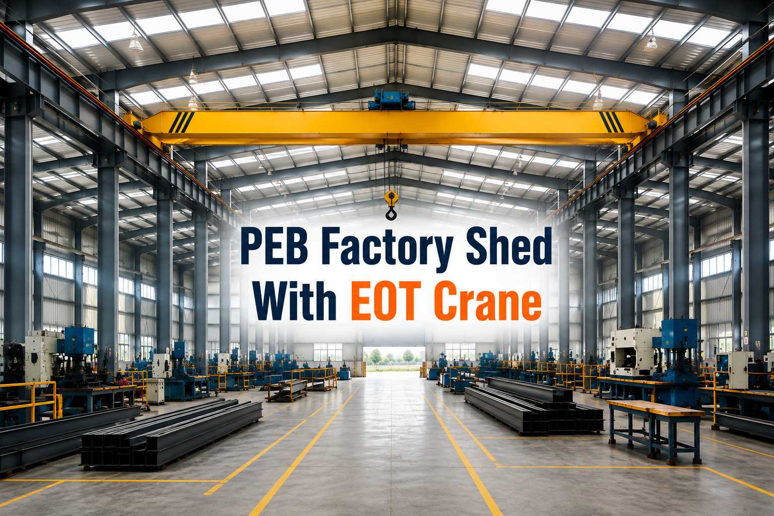 PEB Factory Shed With EOT Crane: Design Requirements and Cost Factors